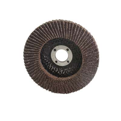 Non-woven abrasive flap wheel with shank