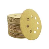 6 inch gold aluminum abrasive polishing disc sandpaper for grinding metal paint